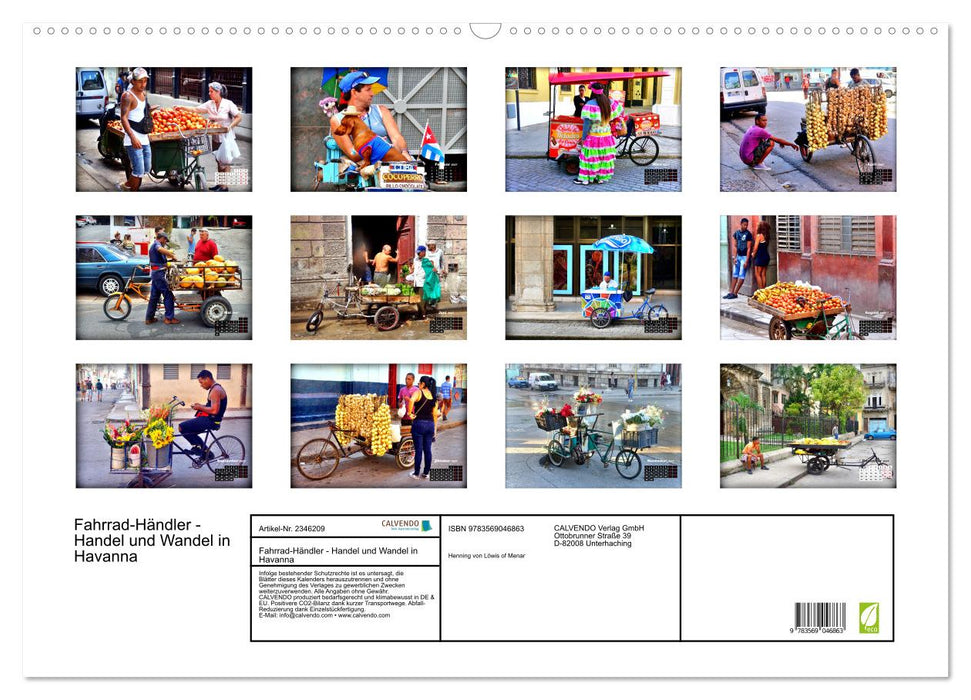 Fahrrad-Händler - Handel und Wandel in Havanna (CALVENDO Wandkalender 2027)