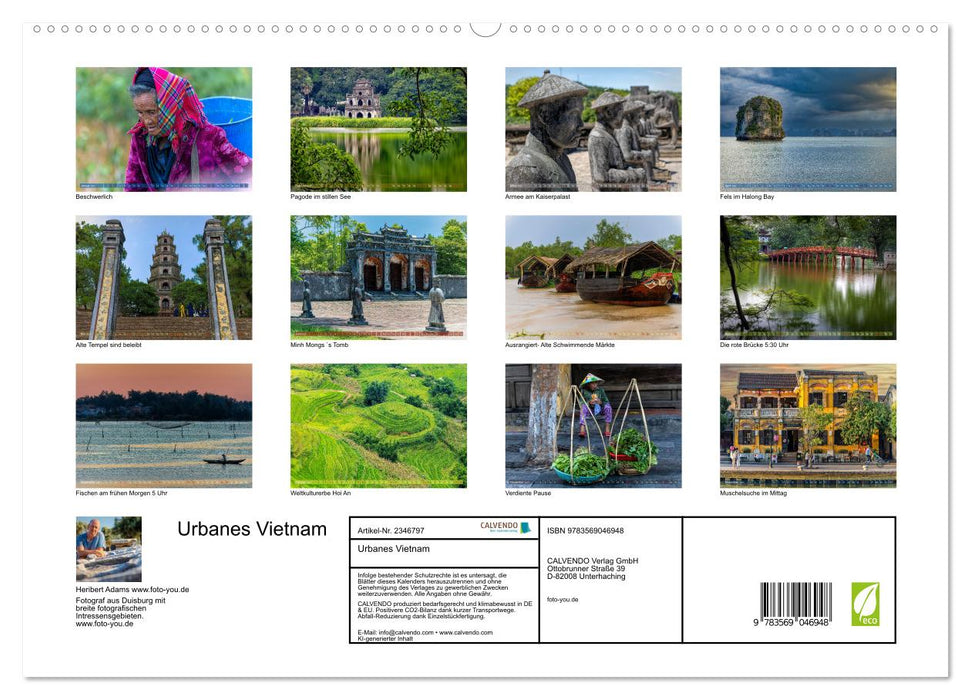 Urbanes Vietnam (CALVENDO Premium Wandkalender 2027)