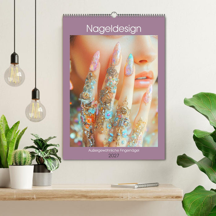 Nageldesign. Außergewöhnliche Fingernägel (CALVENDO Wandkalender 2027)