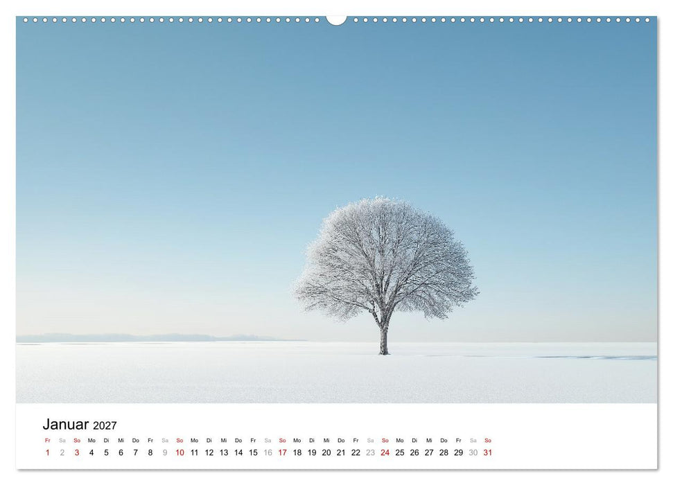 Minimalistische Naturmomente – Ruhe und Schönheit in der Natur (CALVENDO Premium Wandkalender 2027)