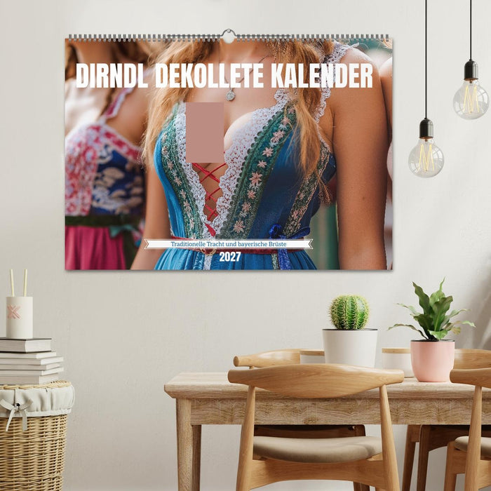 Dirndl Dekollete Kalender – Traditionelle Tracht und bayerische Brüste (CALVENDO Wandkalender 2027)