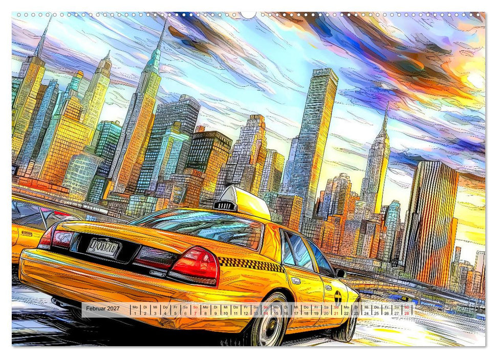 Comic City (CALVENDO Wandkalender 2027)