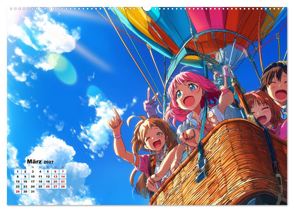 Anime Kalender – Charaktere im Slice-of-Life Stil (CALVENDO Wandkalender 2027)