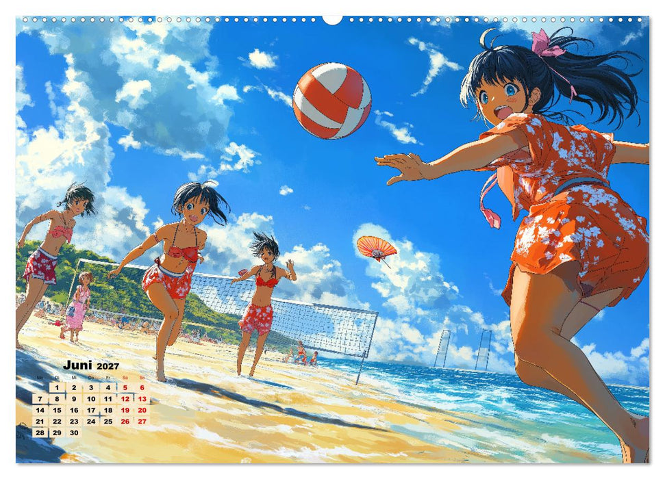 Anime Kalender – Charaktere im Slice-of-Life Stil (CALVENDO Wandkalender 2027)