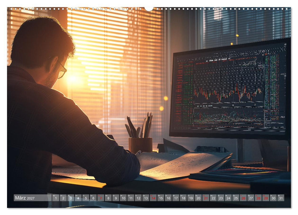 Börsenkalender – der Kalender für Aktien, Trader und Börsenprofis. (CALVENDO Wandkalender 2027)