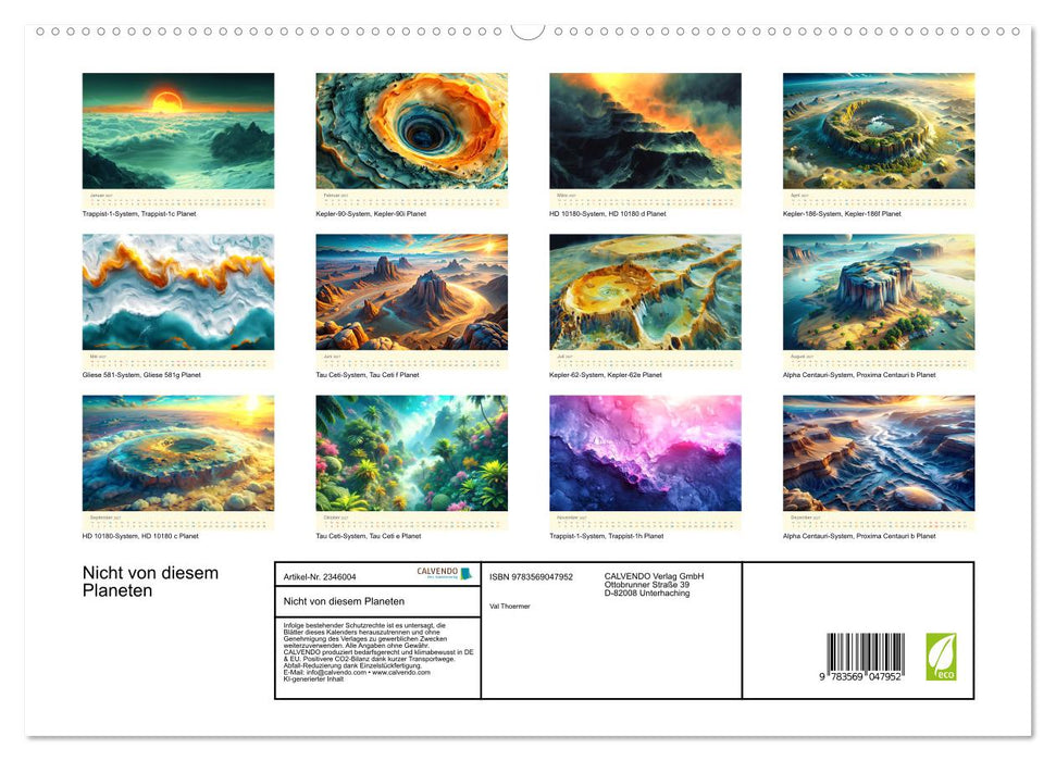 Nicht von diesem Planeten (CALVENDO Premium Wandkalender 2027)