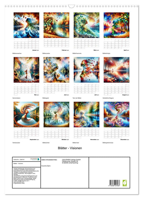 Blätter - Visionen (CALVENDO Wandkalender 2027)