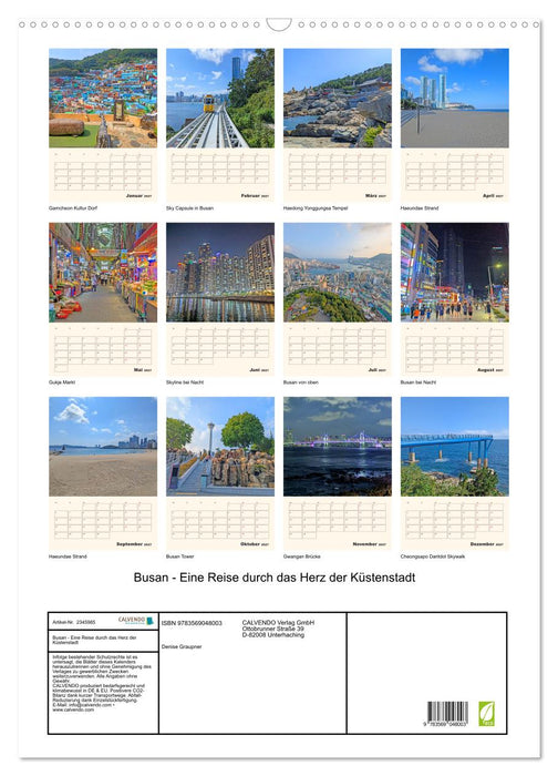 Busan - Eine Reise durch das Herz der Küstenstadt (CALVENDO Wandkalender 2027)