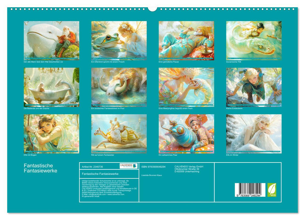 Fantastische Fantasiewerke (CALVENDO Premium Wandkalender 2027)
