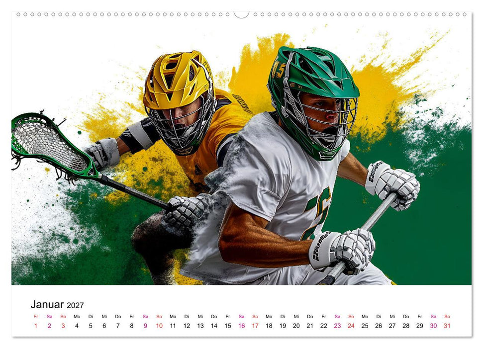 Lacrosse cool (CALVENDO Premium Wandkalender 2027)
