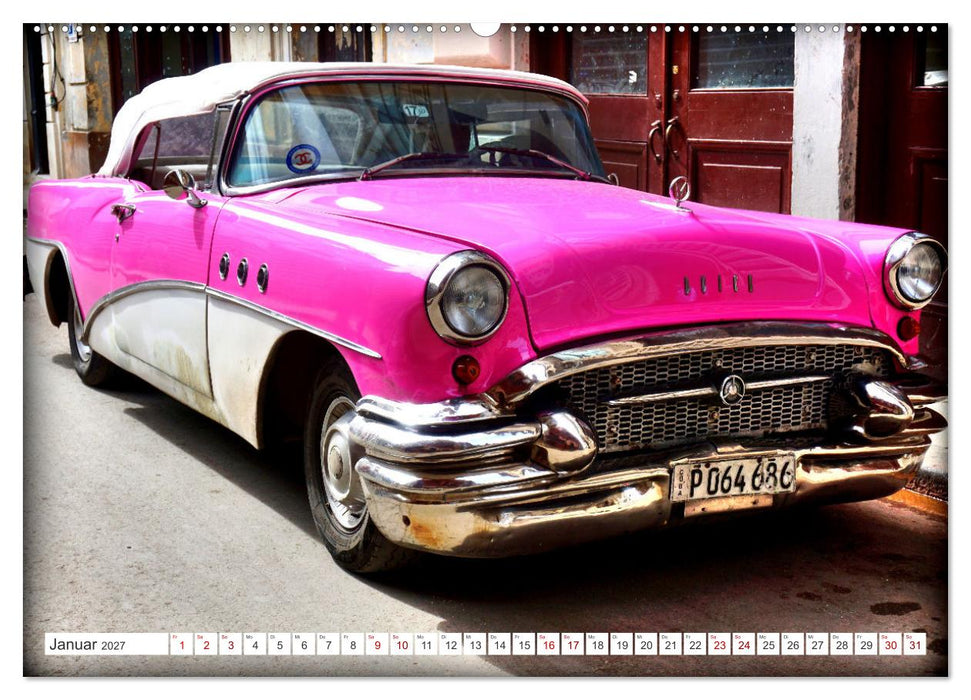 BUICK '55 - Mit 70 unterwegs in Kuba (CALVENDO Wandkalender 2027)