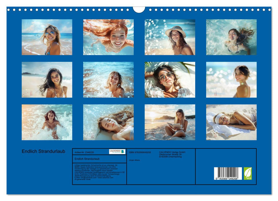 Endlich Strandurlaub (CALVENDO Wandkalender 2027)