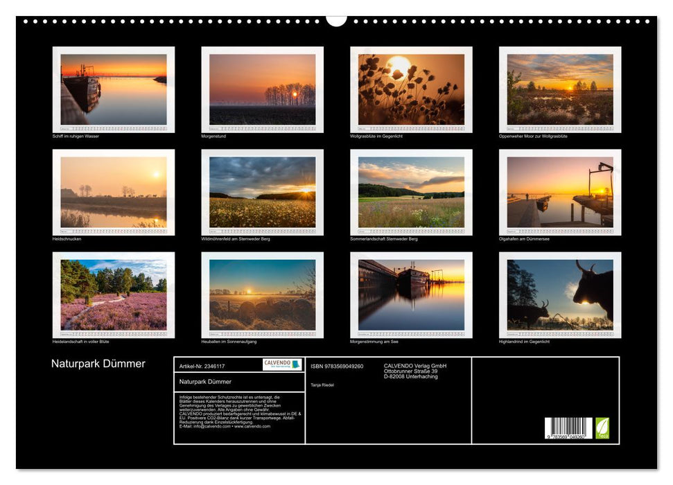 Naturpark Dümmer (CALVENDO Wandkalender 2027)