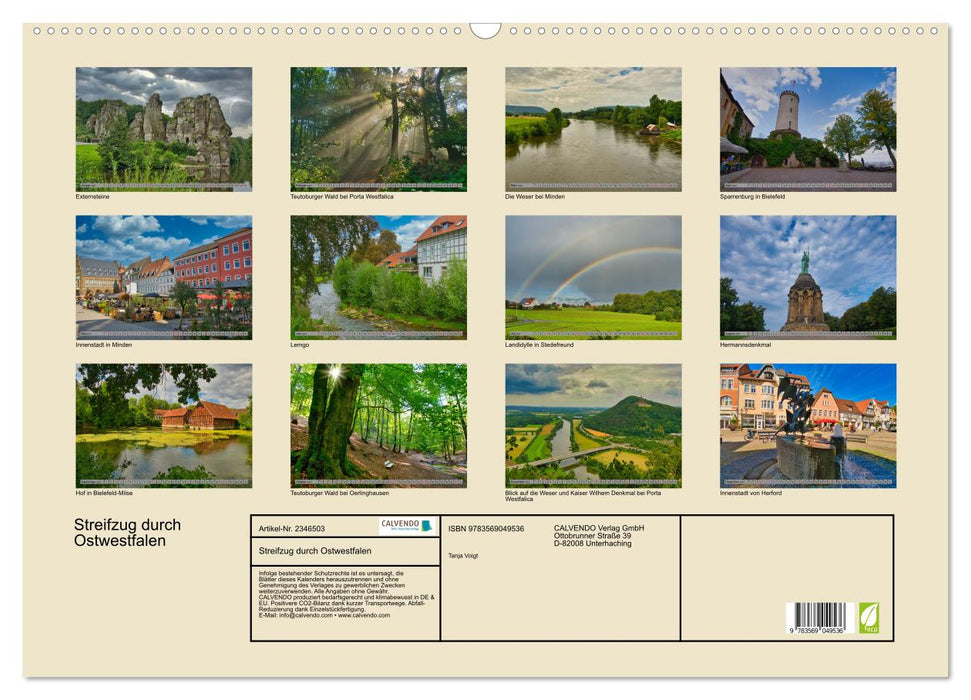 Streifzug durch Ostwestfalen (CALVENDO Wandkalender 2027)