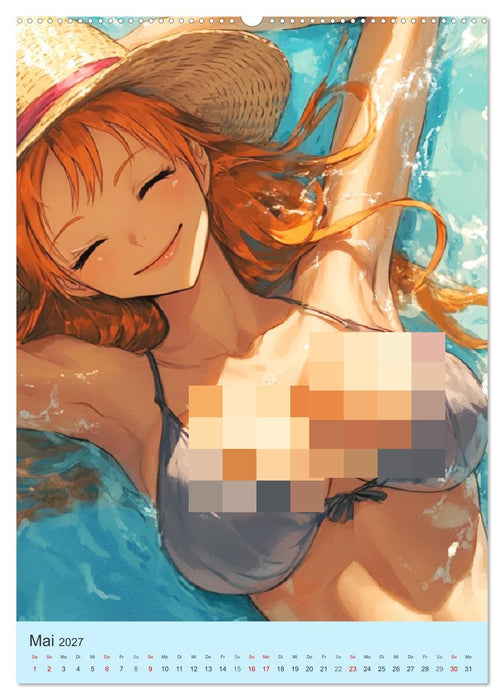 Erotische Manga-Girls. Sinnliche Cartoon-Kunst (CALVENDO Wandkalender 2027)