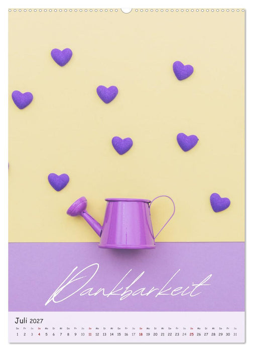 12 Worte für Liebe (CALVENDO Premium Wandkalender 2027)