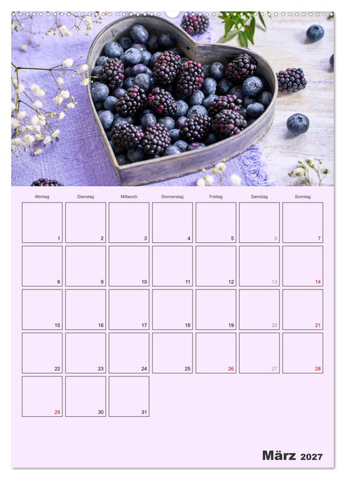Obst Kalender - GESUND DURCH DAS JAHR (CALVENDO Wandkalender 2027)