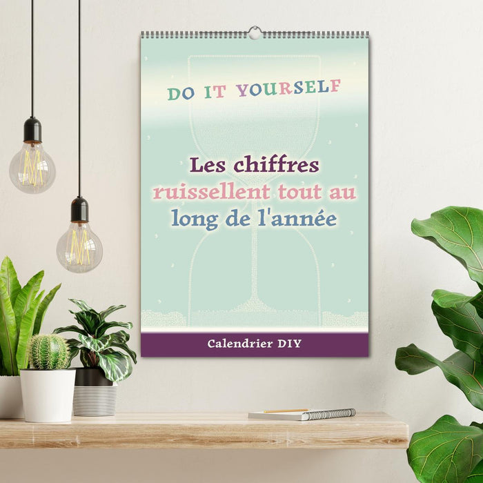 Les chiffres ruissellent tout au long de l'année (CALVENDO Calendrier mensuel 2027)