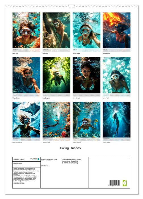 Diving Queens (CALVENDO Wandkalender 2027)