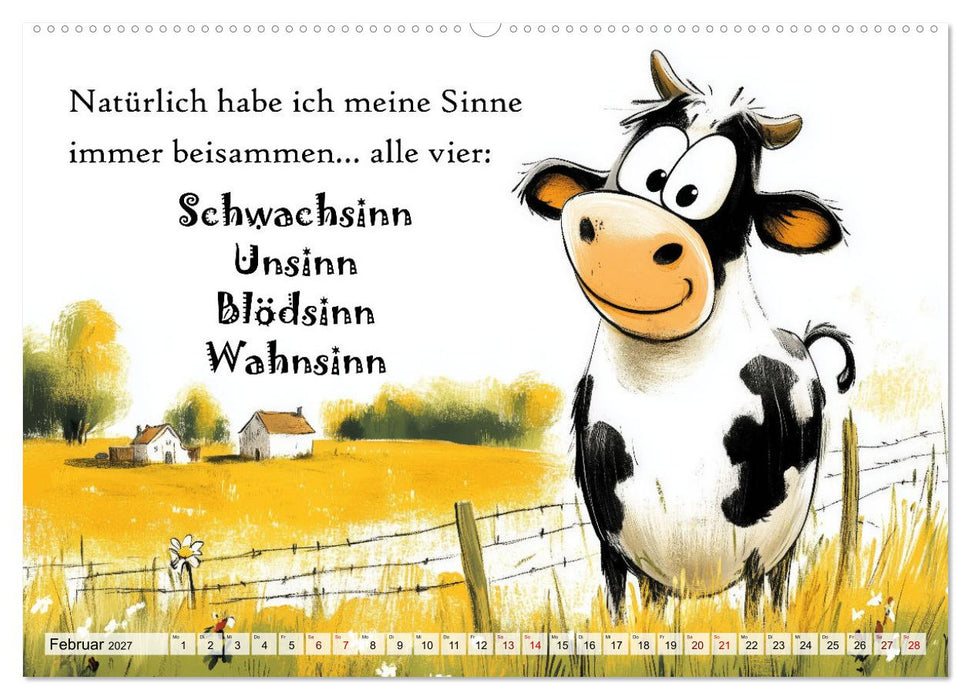 Kuhle Sprüche (CALVENDO Premium Wandkalender 2027)