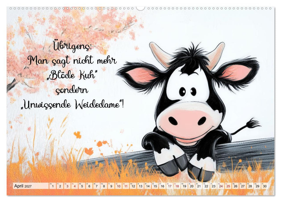 Kuhle Sprüche (CALVENDO Premium Wandkalender 2027)