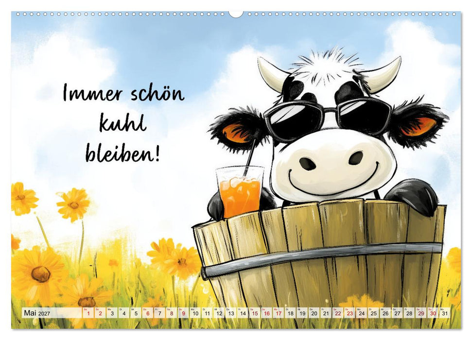 Kuhle Sprüche (CALVENDO Premium Wandkalender 2027)