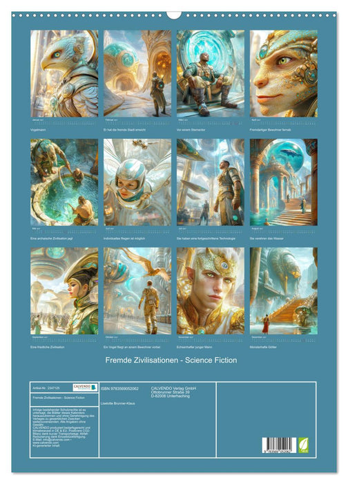 Fremde Zivilisationen - Science Fiction (CALVENDO Wandkalender 2027)