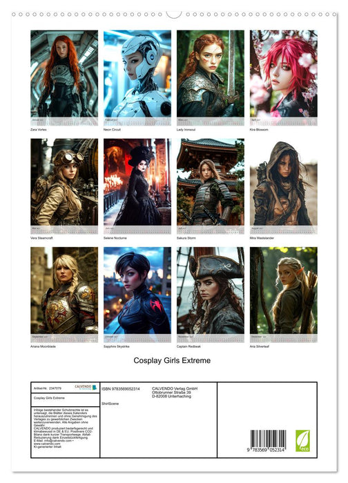 Cosplay Girls Extreme (CALVENDO Premium Wandkalender 2027)