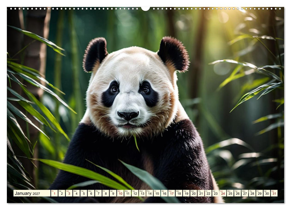 Small and large bears (CALVENDO Monthly Calendar 2027)