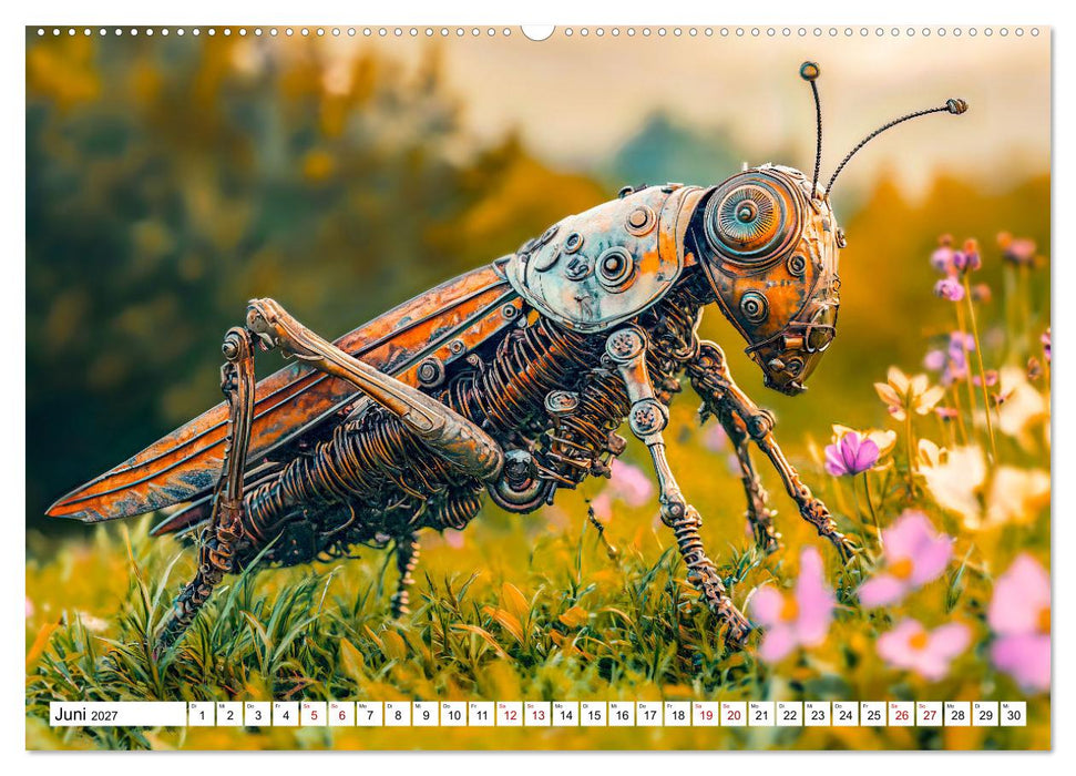 Gartentiere aus Metall - Upcycling-Dekoideen für kreative Gärten (CALVENDO Wandkalender 2027)
