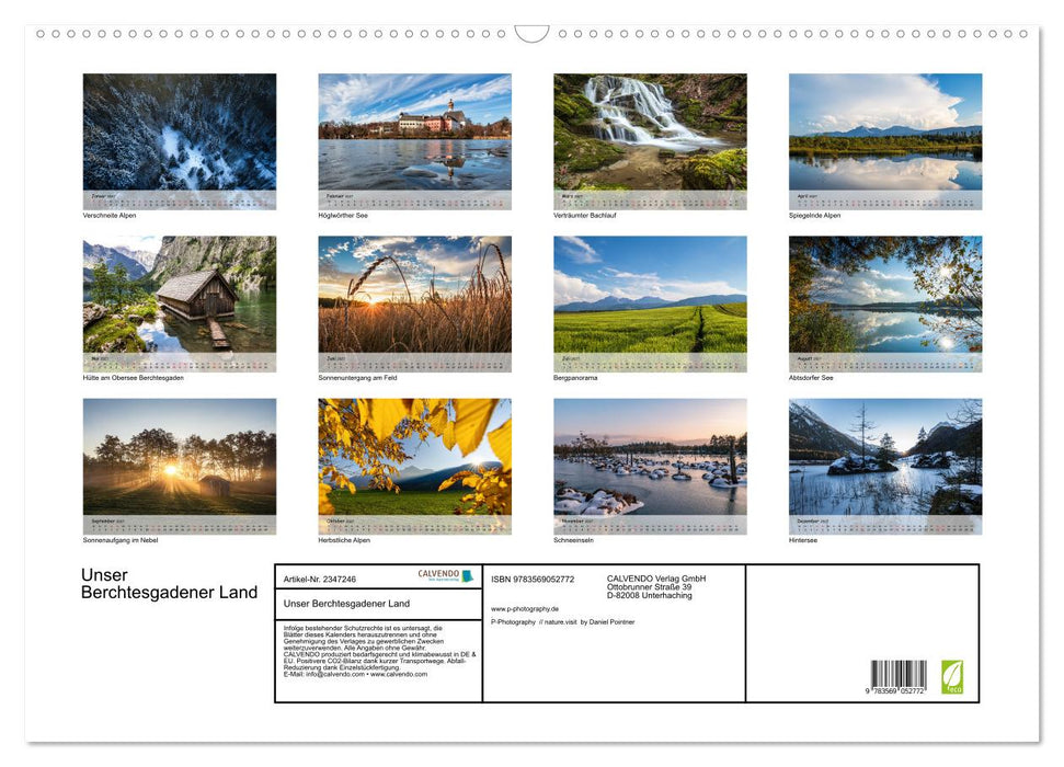 Unser Berchtesgadener Land (CALVENDO Wandkalender 2027)