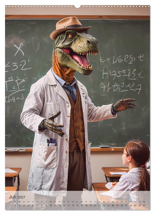 Jurassic Alltag - Dinos überall (CALVENDO Premium Wandkalender 2027)