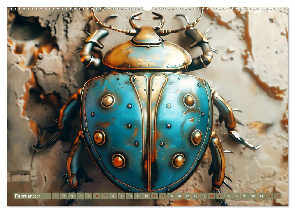 Die fantastische Welt der Steampunk-Insekten (CALVENDO Premium Wandkalender 2027)