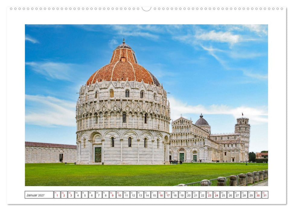 Pisa - wunderschönes Reiseziel (CALVENDO Wandkalender 2027)