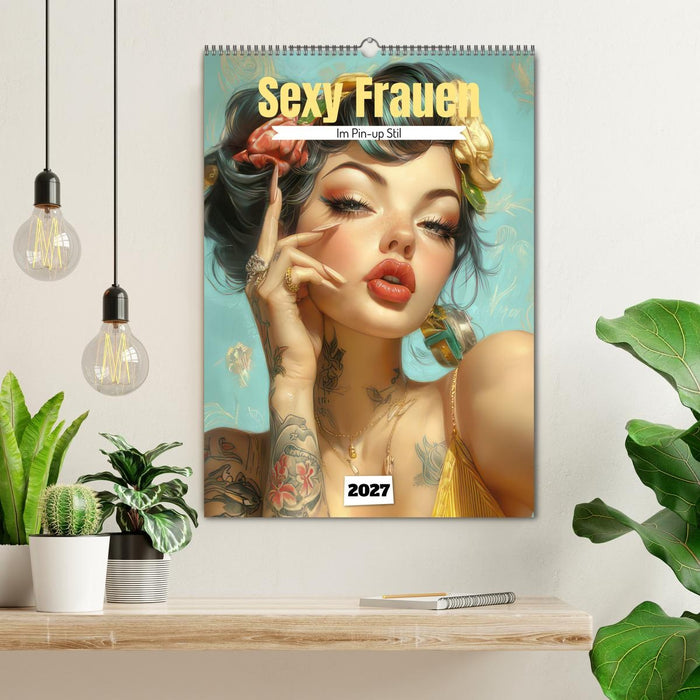 Sexy Frauen im Pin-up Stil (CALVENDO Wandkalender 2027)