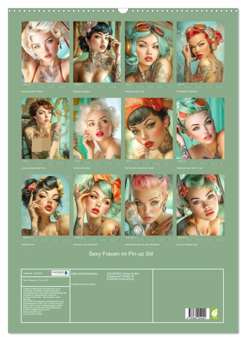 Sexy Frauen im Pin-up Stil (CALVENDO Wandkalender 2027)