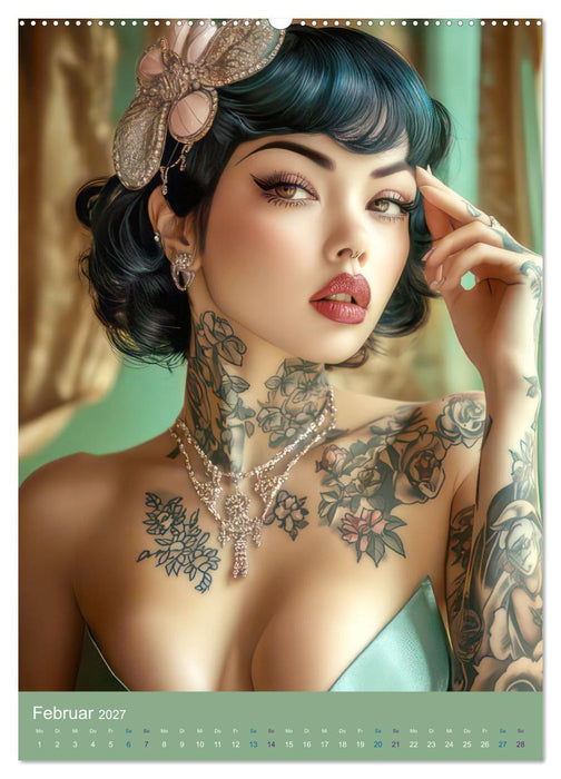 Sexy Frauen im Pin-up Stil (CALVENDO Wandkalender 2027)