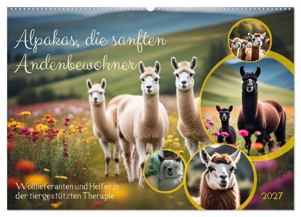 Alpakas, die sanften Andenbewohner (CALVENDO Wandkalender 2027)