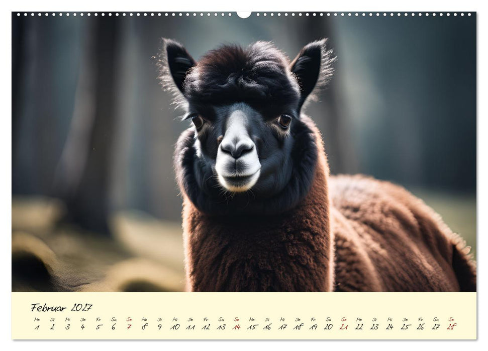 Alpakas, die sanften Andenbewohner (CALVENDO Wandkalender 2027)