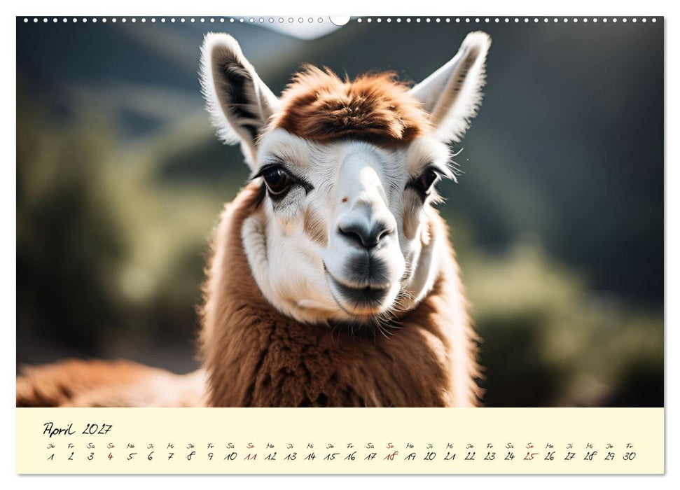 Alpakas, die sanften Andenbewohner (CALVENDO Wandkalender 2027)