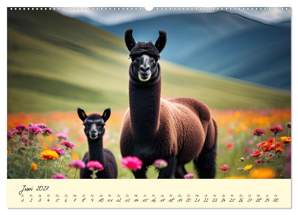 Alpakas, die sanften Andenbewohner (CALVENDO Wandkalender 2027)