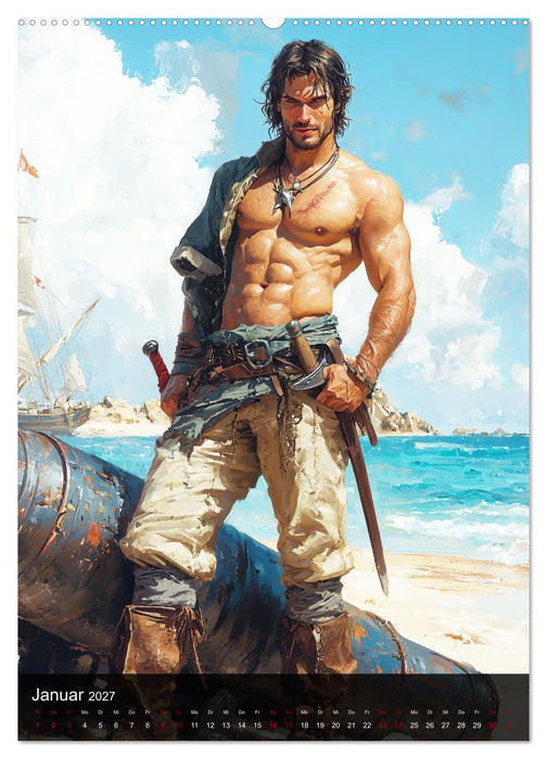Wilde Piraten (CALVENDO Premium Wandkalender 2027)