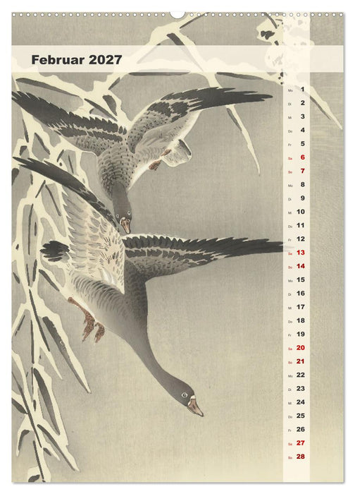 Ohara Koson - Gefiederte Schönheiten (CALVENDO Premium Wandkalender 2027)
