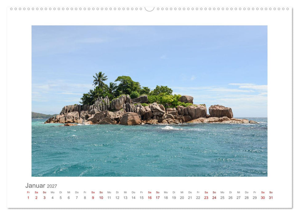 Seychellen - unterwegs mit Julia Hahn (CALVENDO Wandkalender 2027)