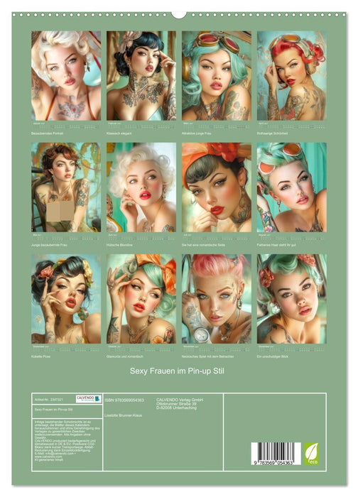 Sexy Frauen im Pin-up Stil (CALVENDO Premium Wandkalender 2027)