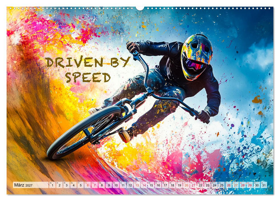 BMX - Coole Slogans (CALVENDO Premium Wandkalender 2027)