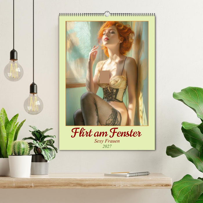 Flirt am Fenster - Sexy Frauen (CALVENDO Wandkalender 2027)