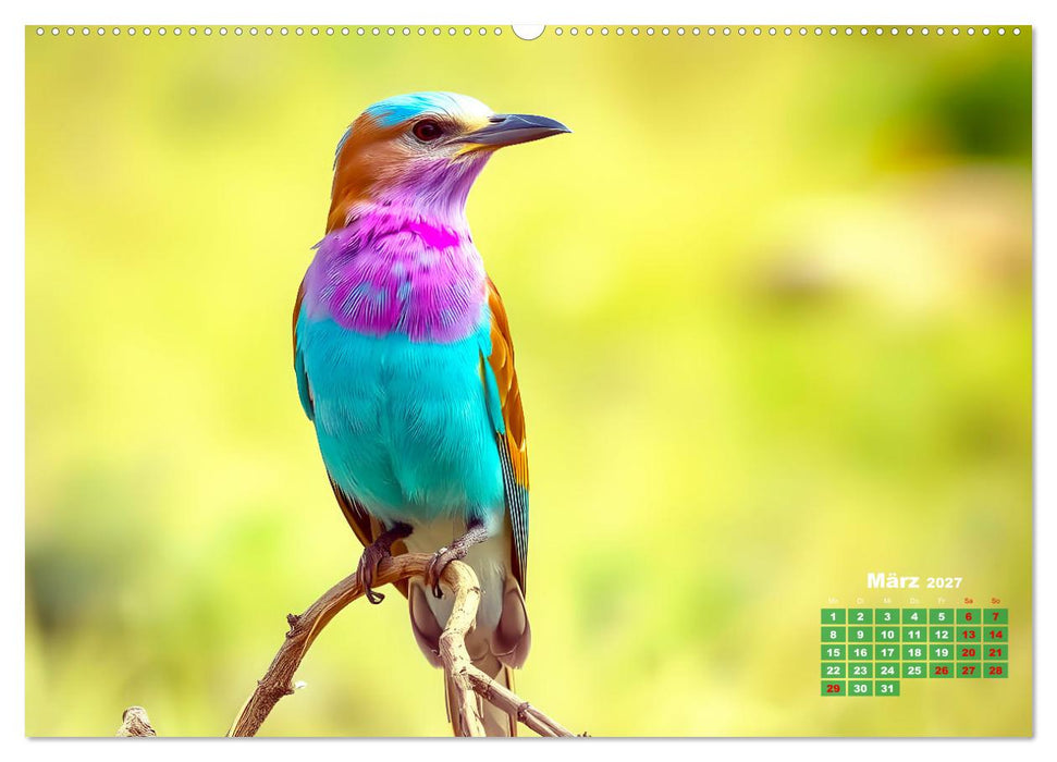 Leuchtend farbenfrohe Vögel (CALVENDO Wandkalender 2027)