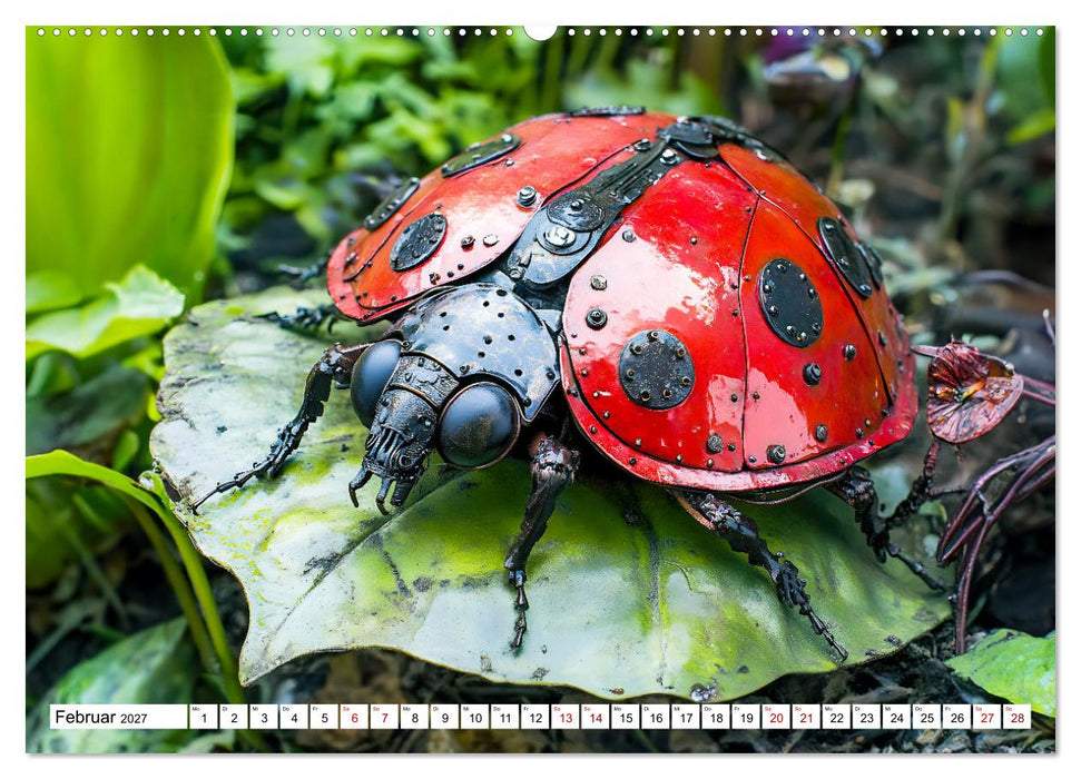 Gartentiere aus Metall - Upcycling-Dekoideen für kreative Gärten (CALVENDO Premium Wandkalender 2027)