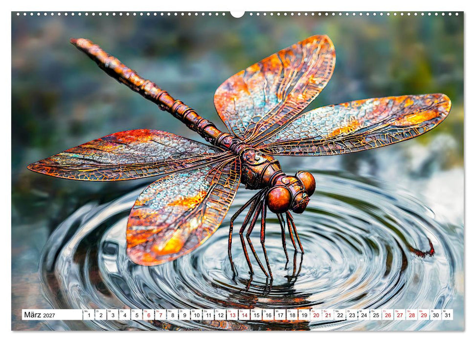 Gartentiere aus Metall - Upcycling-Dekoideen für kreative Gärten (CALVENDO Premium Wandkalender 2027)